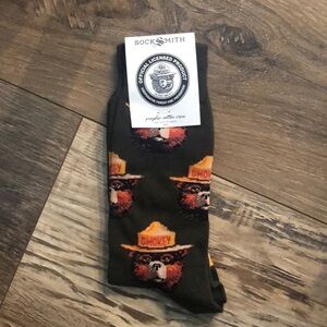 Smokey the Bear Socks Socksmith One size